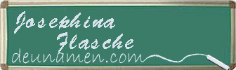 Josephina Flasche Visitenkarte
